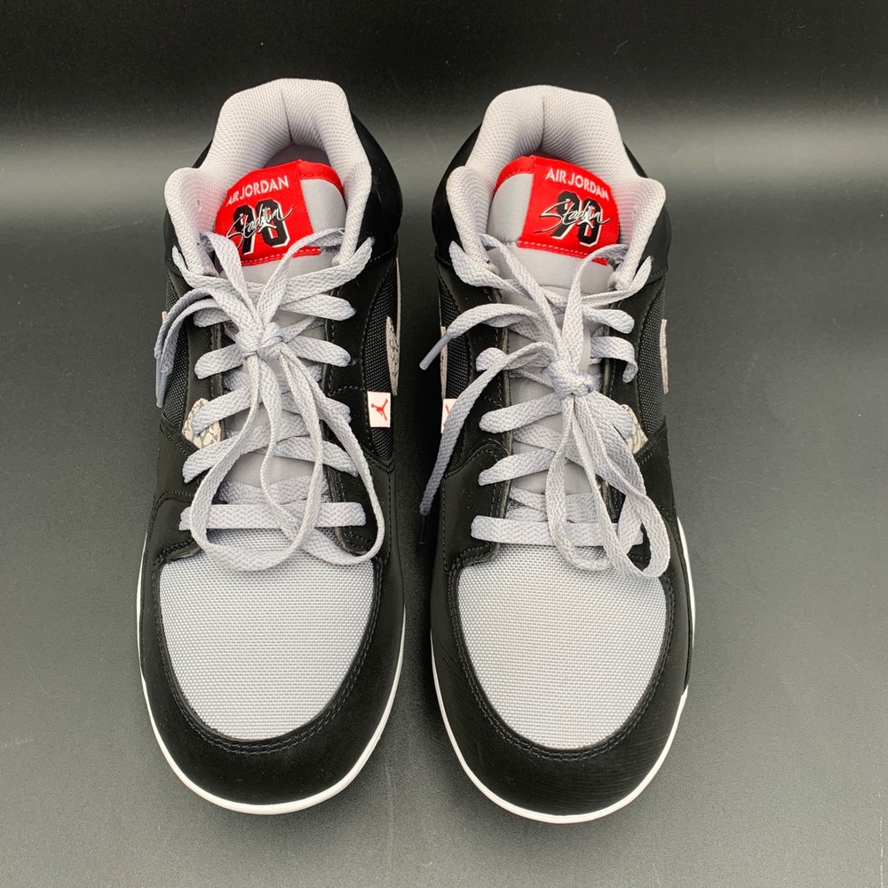 Nike Air Jordan Stadium 90 Baseball Cleats Black Grey Elephant HQ0210-060 10.5 - Picture 5 of 10